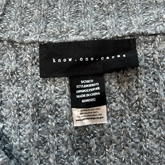 Know . One . Cares Sweater - Picture 8 of 9